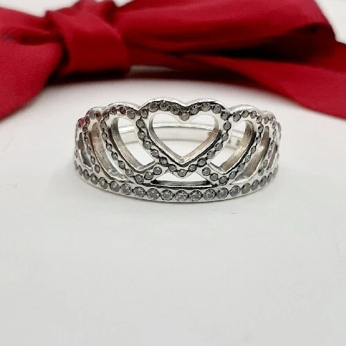 Pandora tiara heart ring deals