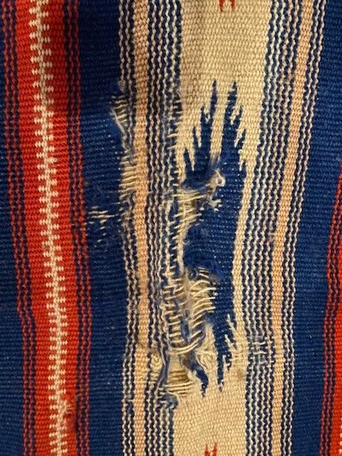Native American Chimayo Weaving 49" x 80"  c. 1920-1930s 3