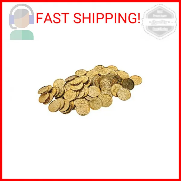  Beistle Plastic Gold Coins 100 Count : Everything Else