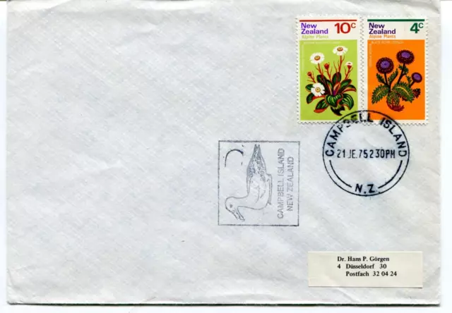 1975 Campbell Island New Zealand Polar Antarctic Cover