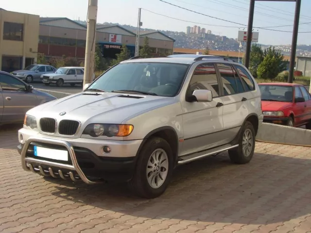 Bmw X5 E53 E70 Chrome Axle Nudge A-Bar, Bull Bar 2001 2009 Models 3