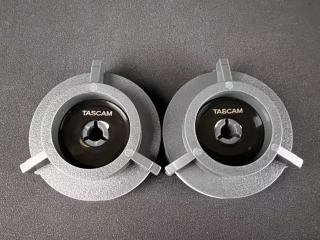 New pair TASCAM Nab Hub Adapters For Reel To Reel Tape Recorder