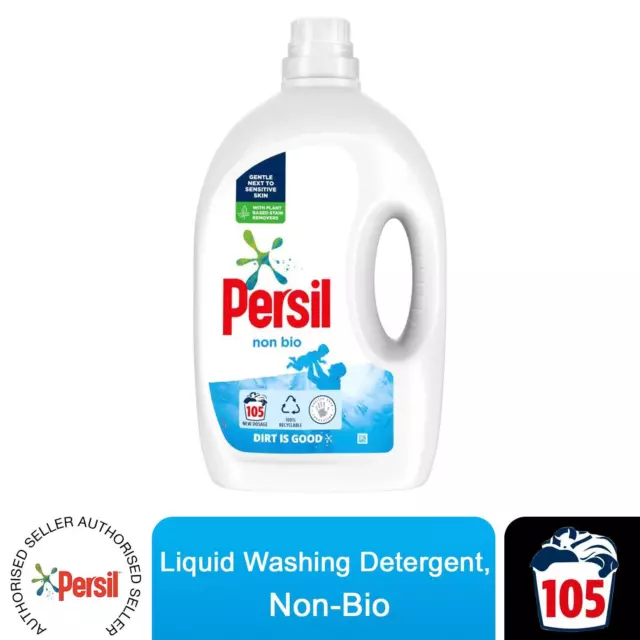 Persil Non Bio Laundry Washing Liquid Detergent 105 washes 2.835L