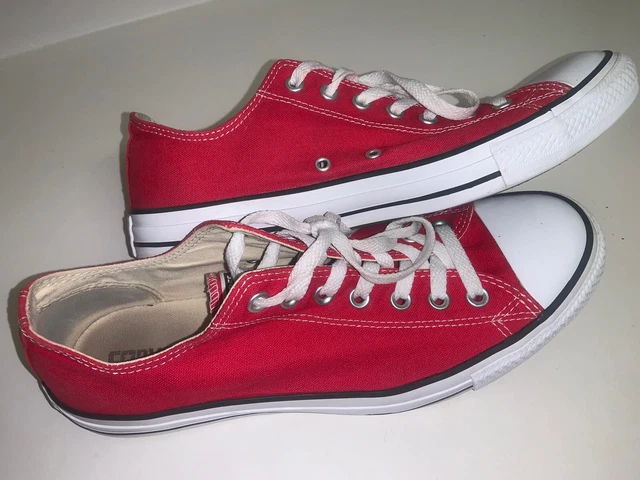 Converse RED All Stars Chuck Taylor Shoes Size Men’s 10 GEM
