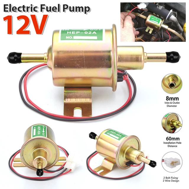 12V HEP-02A UNIVERSAL Kraftstoffpumpe Benzinpumpe Benzin Diesel ...