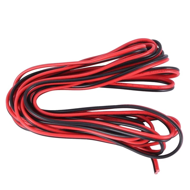 20 GAUGE PRO 3 METER ROT SCHWARZ ZIP WIRE AWG KABEL  GROund STRANDED COPPER7775