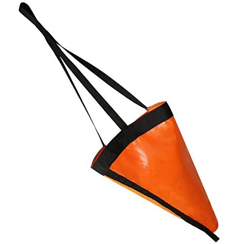 Drift Sock for Fishing Boat, Pontoon, Kayak, Canoe - High Visibility Orange