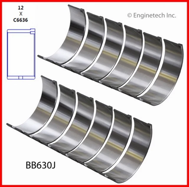 87-03 Dodge 3.9L / 239 OHV V6 12V "M,X"   Rod Bearings STD