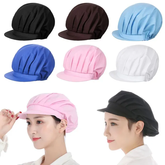 Canteen Hair Nets Food Service Work Wear Cook Hat Bandage Adjustable Cap
