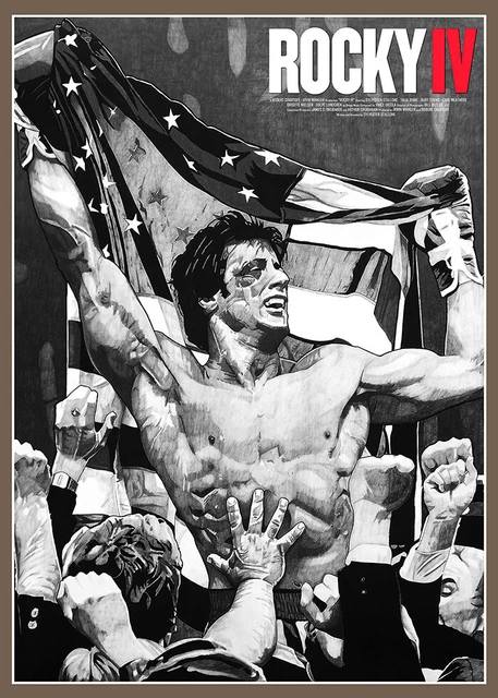 Plaque Métal Vintage Film Rocky – 30 X 20 Cm – Déco Murale – Neuve