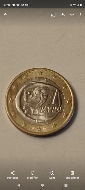 Pièce De 50 Euro Cent Grèce 2002 – Avec 1 étoile Contenant 1 F