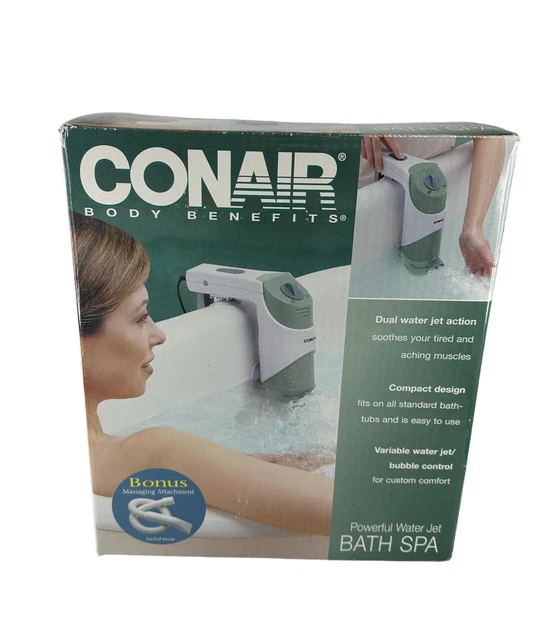 CONAIR BODY BENEFITS Powerful Water Jet Bath Spa w/ Bonus Attachments