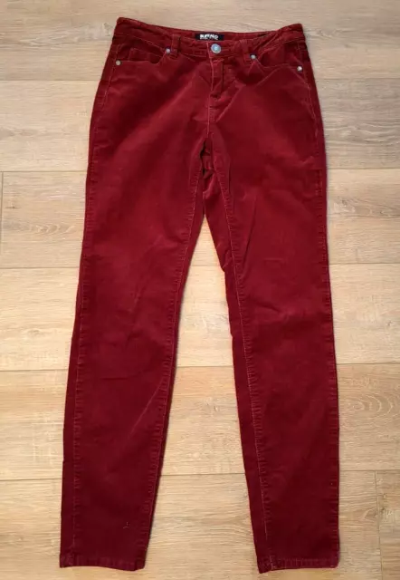 Buffalo David Bitton Ladies Supreme Mid Rise Brushed Corduroy Skinny Pants 28"