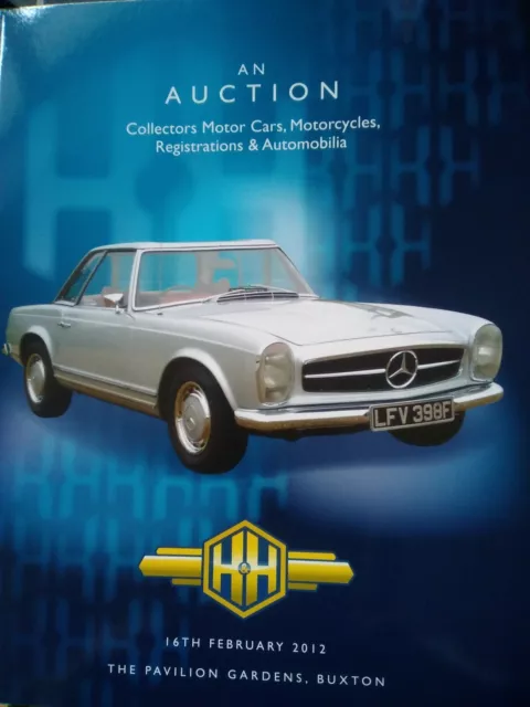 H & H Auction Catalogue 2012 The Pavilion Gardens Buxton Collectors Cars