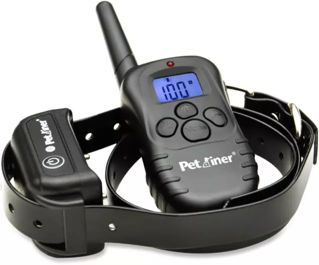 Petrainer 330 Yards Rechargeable and Waterproof Dog Training Collar with beep