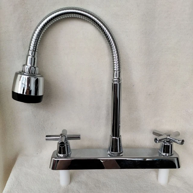 Grifo fregadero de cocina (grifo de agua) con pulverizador tirar hacia abajo agua fría y caliente cepillado QT