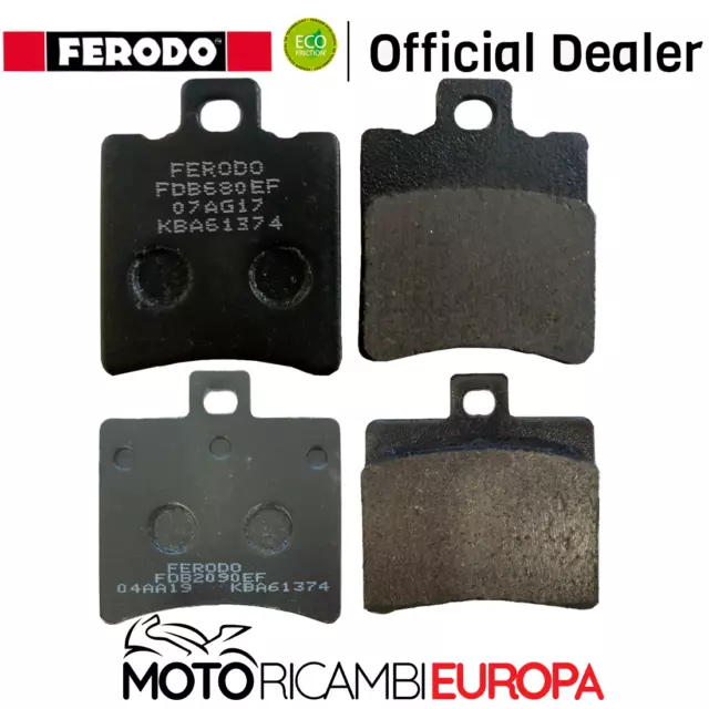 Kit Pastiglie Freno Per Aprilia Sr 50 2000 Anteriori E Posteriori Ferodo