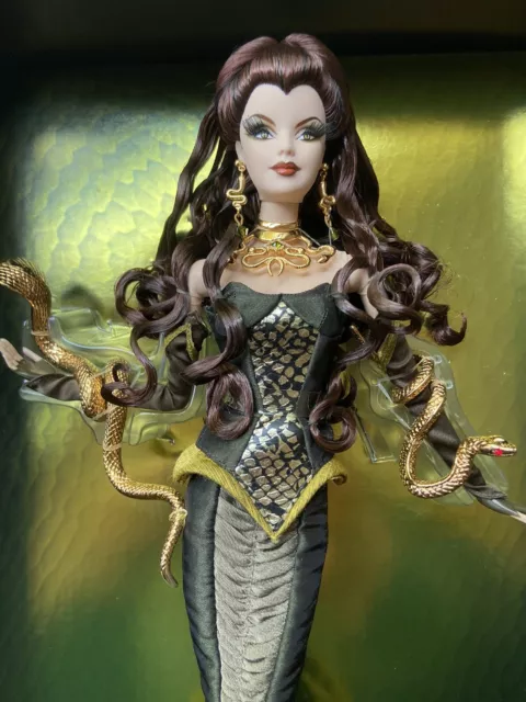 Mattel Medusa Barbie Doll Gold Label Collector Greek Mythology Goddess 2008 MINT 2