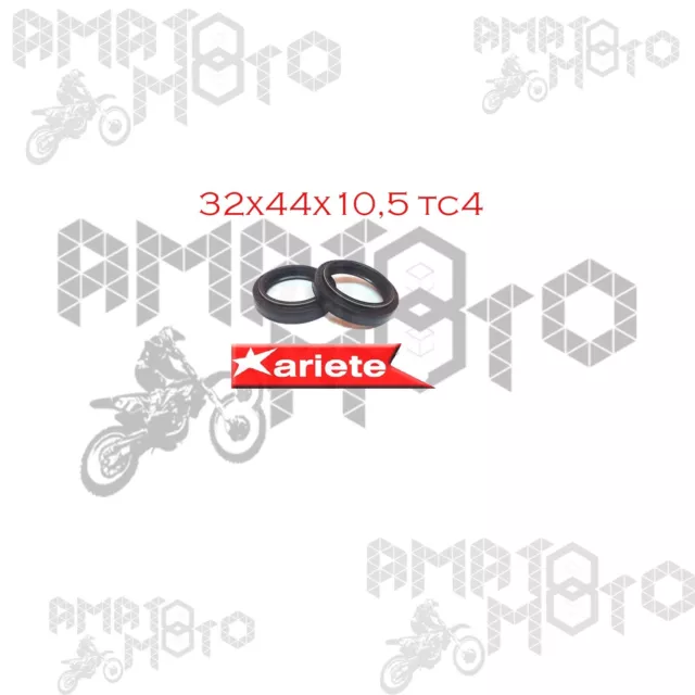 Ari060 - Serie Paraoli Forcella 32 X 44 X 10,5 Yamaha Sr 250 80>84 Suzuki 125 Gn
