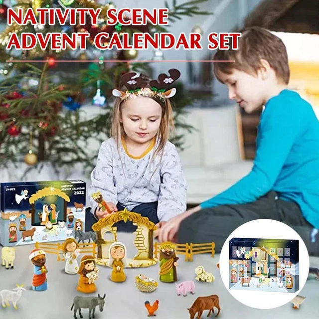 NATIVITY SCENE ADVENT Calendar Set, Christmas Advent 2024 Calendar D6Y9 EUR 30,15 - PicClick IT