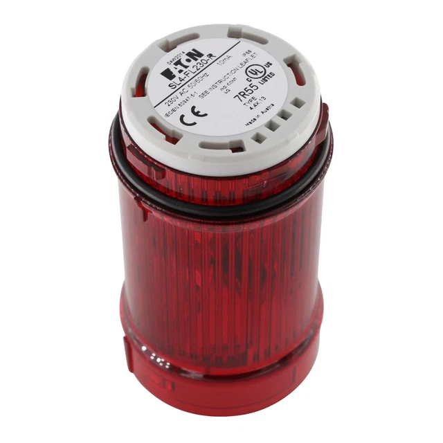 Eaton Sl4-Fl230-R Led Strobe Tower Light Beacon, 40Mm, 230V, Red