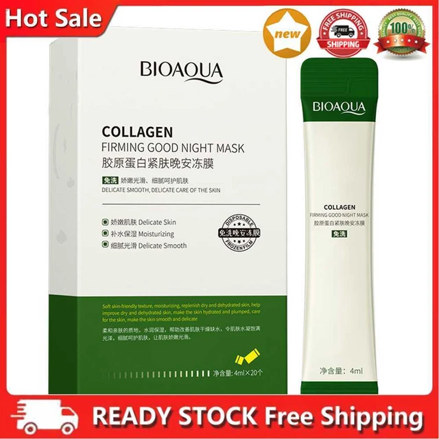 20 pz/borsa maschera idratante viso idratante idratazione profonda controllo olio per dormire illuminazione