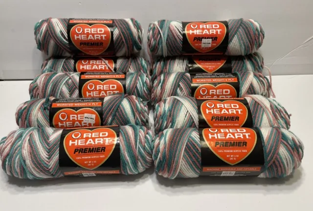 LOT OF 2 Skeins Red Heart 100% Acrylic 4-ply Yarn 5 oz.each color-Seagrass-  VHTF $9.00 - PicClick