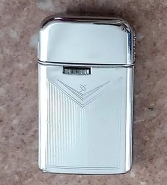 Vintage Ronson Varaflame Windlite ~ Atomic Design Symbol ~ Cigarette Lighter
