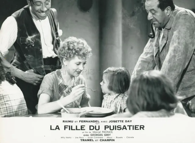Fernandel Raimu Josette Day La Fille Du Puisatier 1940 Vintage Photo #8 R1950