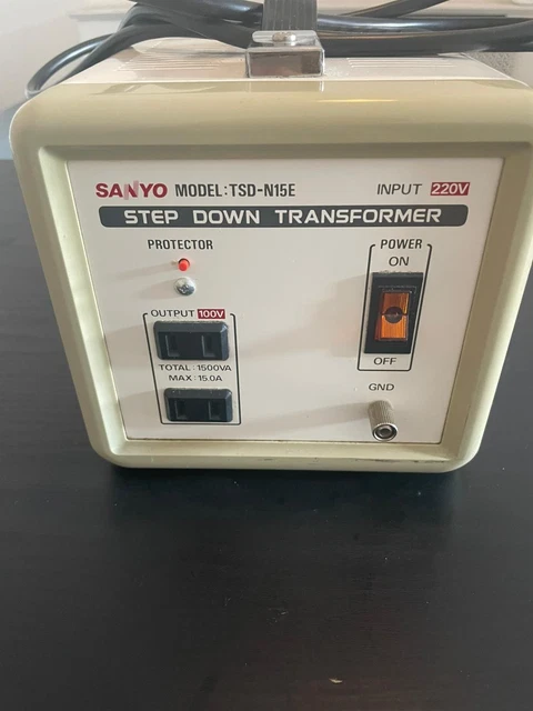 変圧器 TSD-N15LES 1500VA 220V/240V → 100V 変圧器 TSD-N15LES 220/240V→100V 1500W