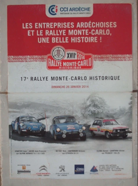 Affiche Originale 7e Rallye Monte-Carlo Historique 2004 - ACM, En Très Bon état