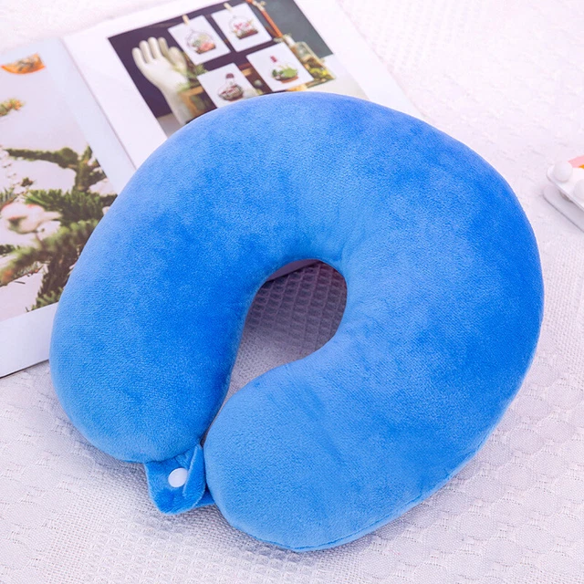 New Memory Foam U Shaped Travel Pillow Neck Head Back Support Rest Cushion 4
