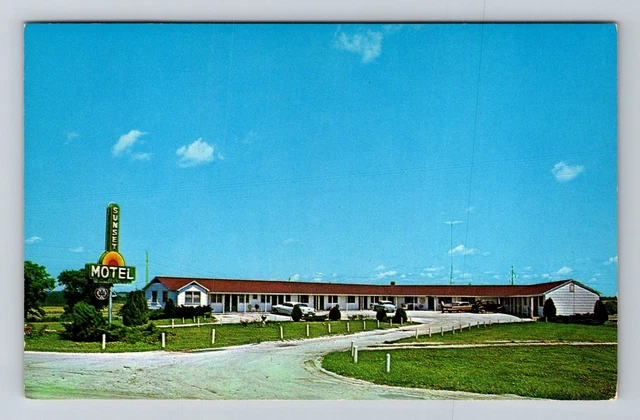 Trenton MO-Missouri, Sunset Motel, Antique Vintage Postcard