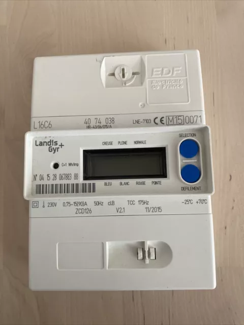 compteur électrique Edf/erdf monophase Landis&gyr