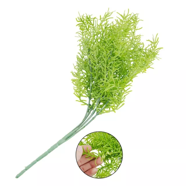 Artificiale Pianta Finto Fiore Seta Verde Bouquet Vegetazione Erba Casa New