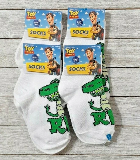 Toy Story Rex boy's socks 4 pair size 4-6