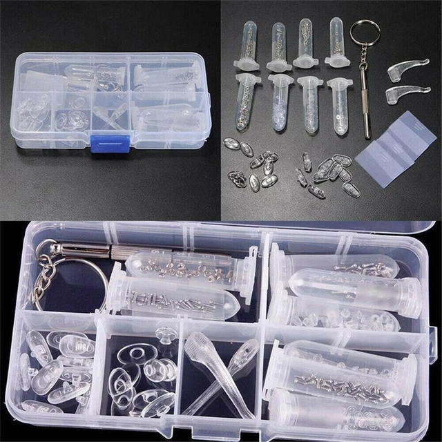 Tornillos tuercas reloj herramienta de reparación acero inoxidable/plástico 2 EN 1 gafas