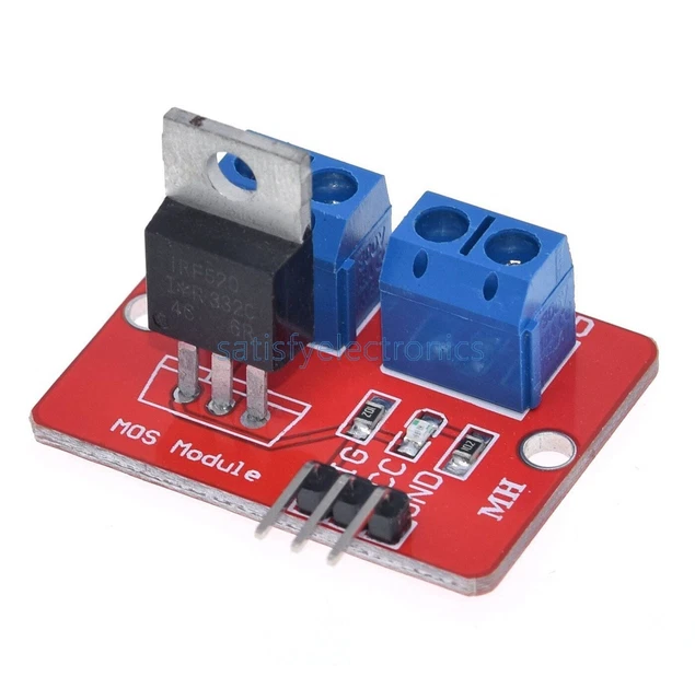 Mos Fet Module Top View TOP MOSFET BUTTON IRF520 MOSFET Driver Module for Arduino ARM Raspberry ...