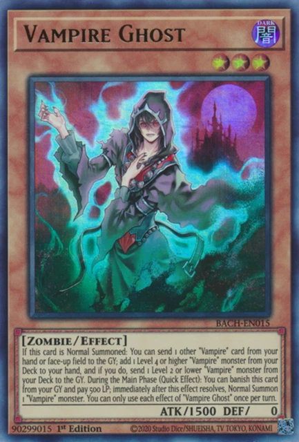 Vampire Ghost - BACH-EN015 - Ultra Rare - 1st Edition NM YuGiOh!  Battle of Chao
