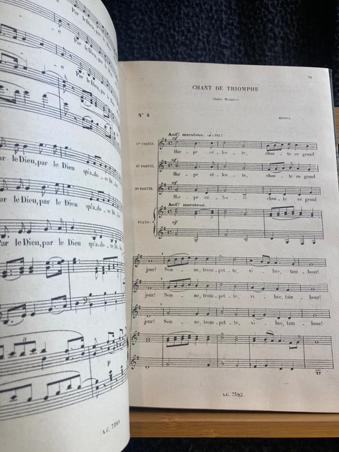 Choeurs à 1 et plusieurs voix partition chant piano éditions Choudens vol. 1 - 2 6