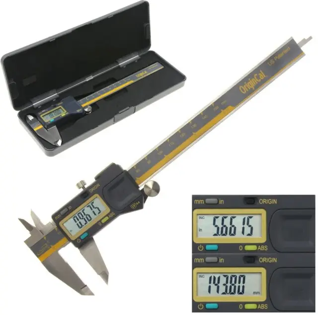 ABSOLUTE ORIGIN 0-6" Digital Electronic Caliper - IP54 Protection/Extreme Accura