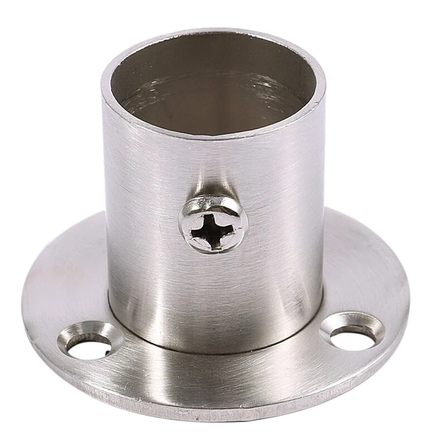 Closet Wardrobe 22mm Dia Pipe Hanging Rail Rod End Support Bracket L6P59649