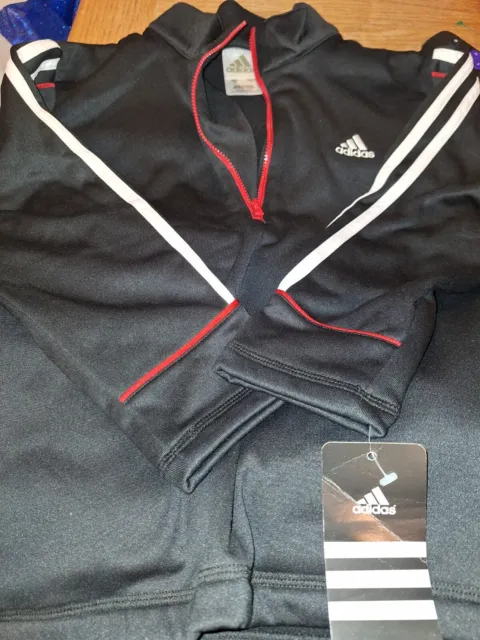 Adidas Quarter Zip Warm Up Jacket NWT, Size 7