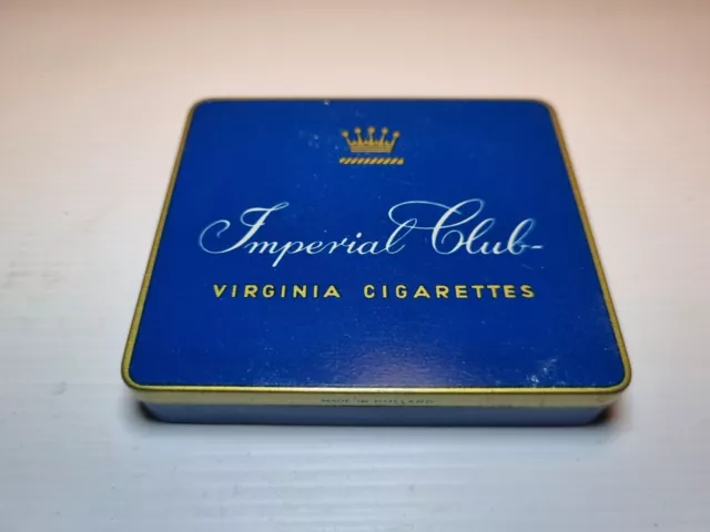 Vintage Imperial Club Virginia Cigarettes Tobacco Tin - Excellent Condition