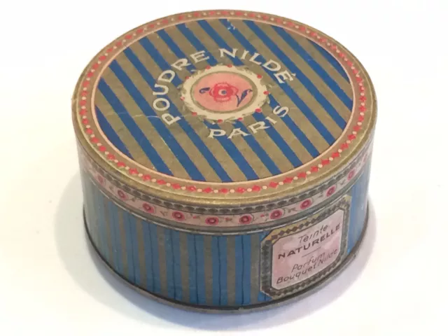 Rare Exceptional Antique Poudre Nilde Paris Powder Box by Nilde Perfume of Paris