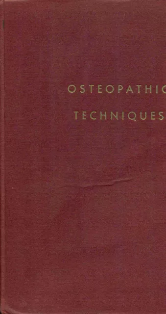 Osteopathic Techniques | Eimerbrink. Heilig.Pratt | Très bon état