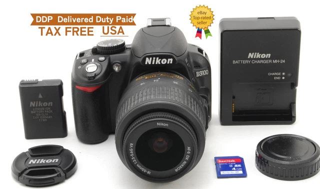 ⏯️SH450[MINT] NIKON D3100 Digital SLR Camera AF-S 18-55
