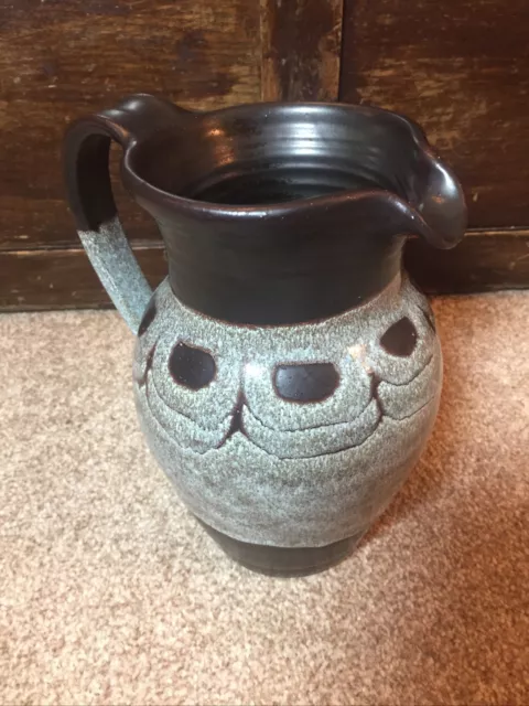 Elizabeth Andrea Bailey Yorkshire Studio Pottery Duo-Glazed Matt Brown Jug