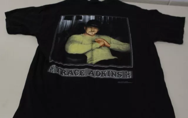 Trace Adkins 2003 Black Tee Shirt Size L Country Music