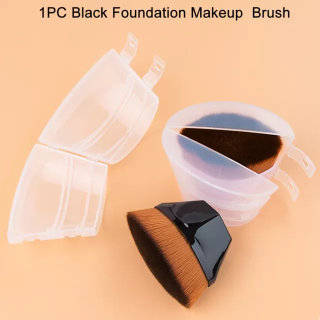 2pcs Soft Hair Seamless With Storage Box Foundation Makeup Brush Cosmetic Tool